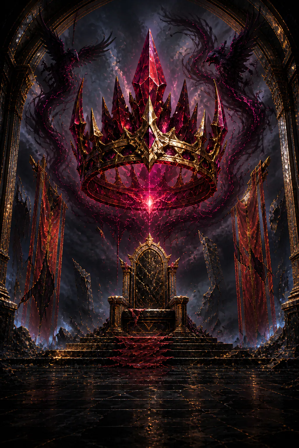 Arte oficial do deck Coroa Corrompida