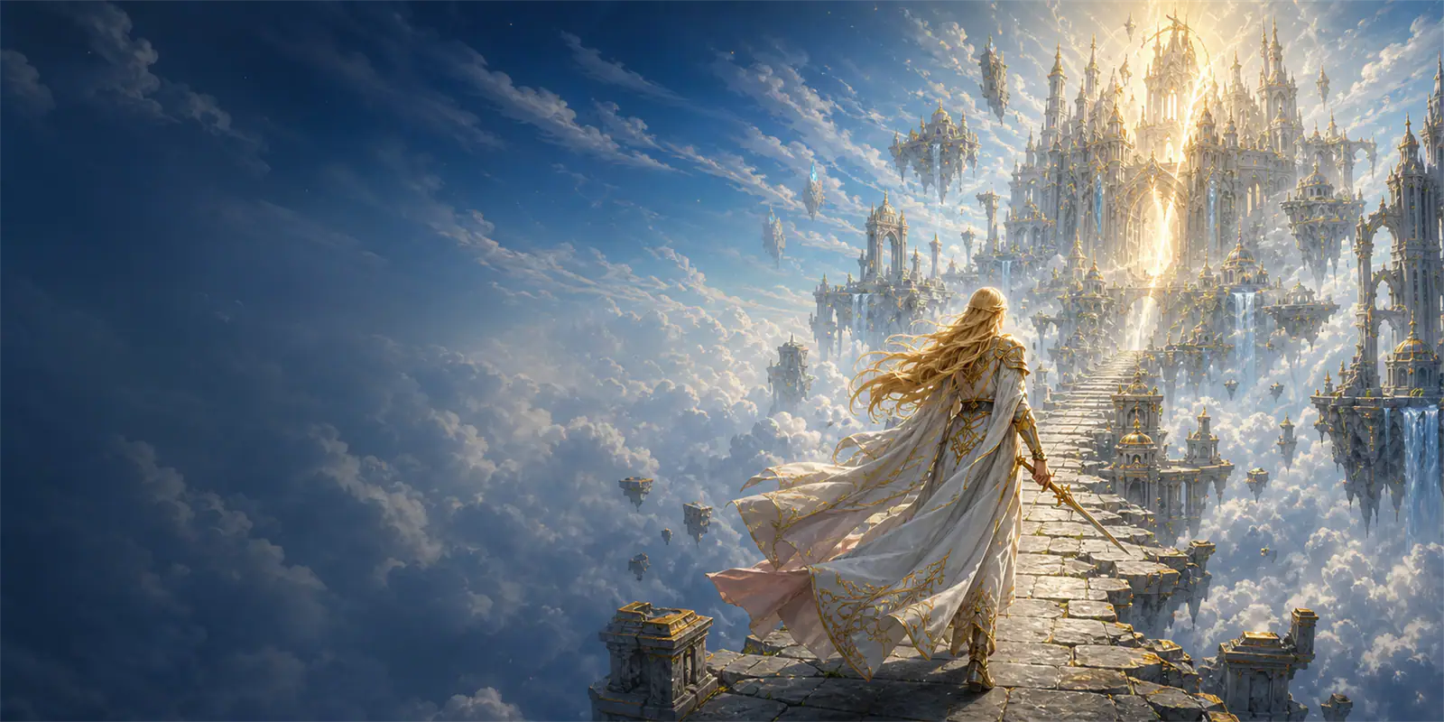 Anastacia diante dos reinos celestes de Sky World