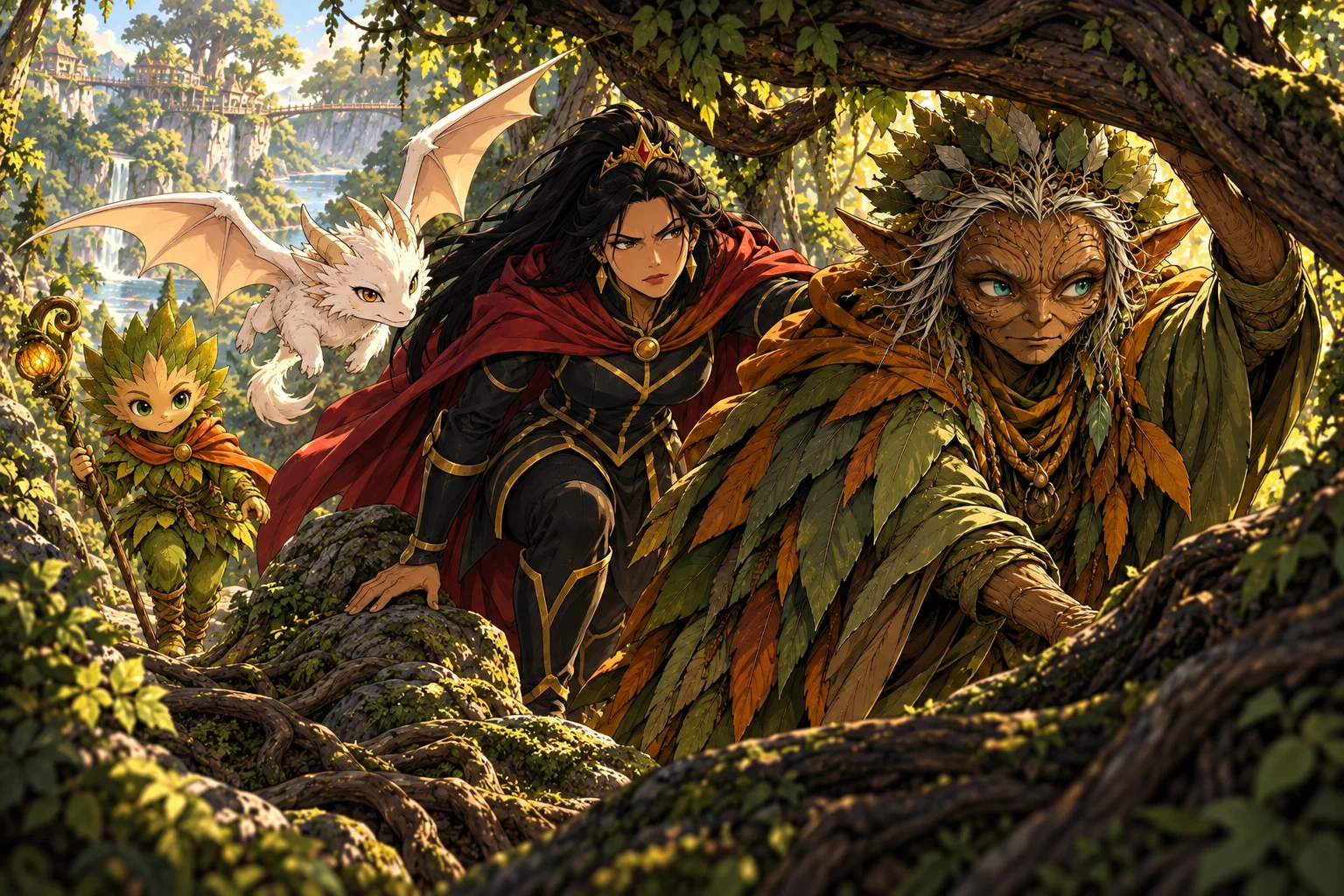 A trilha entre as raízes — cena de Os prisioneiros da Coroa