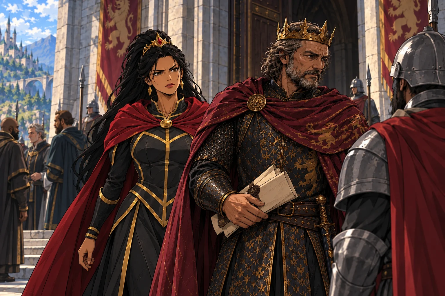 Outra manhã no castelo — cena de O reino dividido